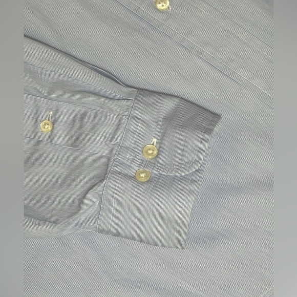 Polo Ralph Lauren Regent Custom Fit Button Up Shirt Mens Sz 18 36/37 Light Blue - Picture 5 of 6